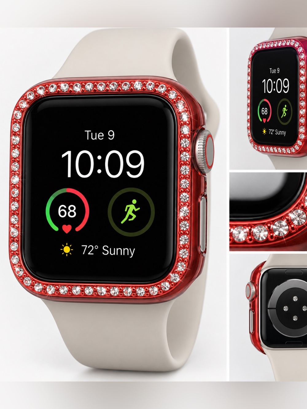 Two Compatible for 42 mm Apple Watch Case with Screen Protector -New